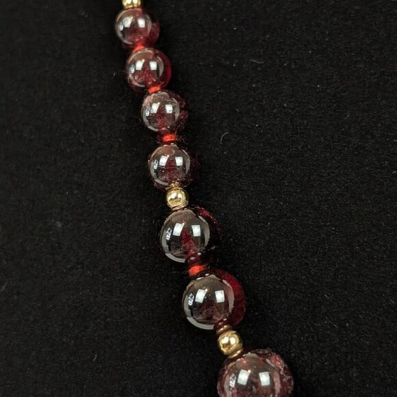 Stauer Genuine Garnet Beaded Demi Parure - Picture 6 of 10